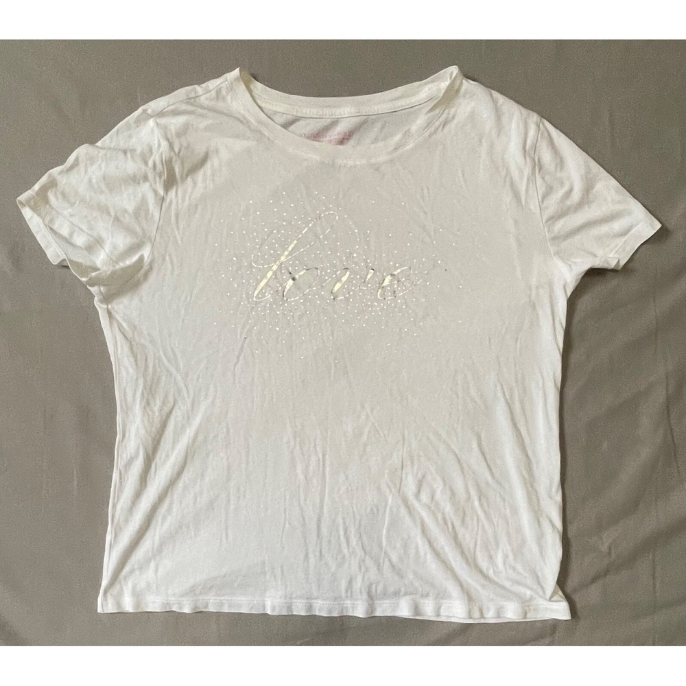 VICTORIAS SECRET WOMEN TEE SHIRT SMALL LOVE